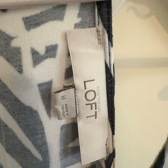 LOFT Black and White Sleeveless Maxi - Picture 2 of 4